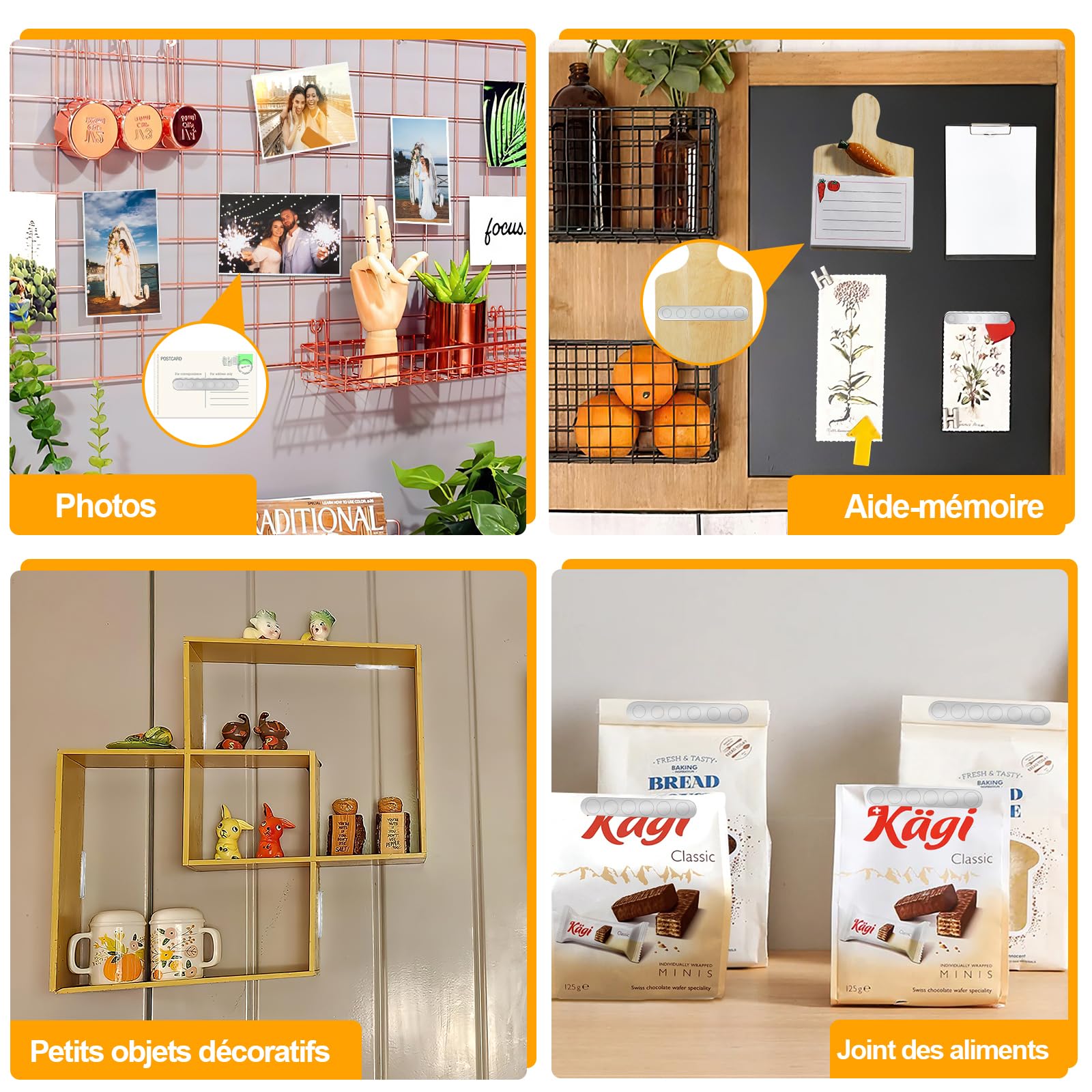 BKSAI 24Pcs Aimants Puissants Néodyme Autocollant Incassable Aimant Plat | 65x10x2mm Magnet Frigo Plat, Bande Magnétique Adhesif, Polyvalent pour Maison Tableau Cuisine Garage, Composants de Fixation