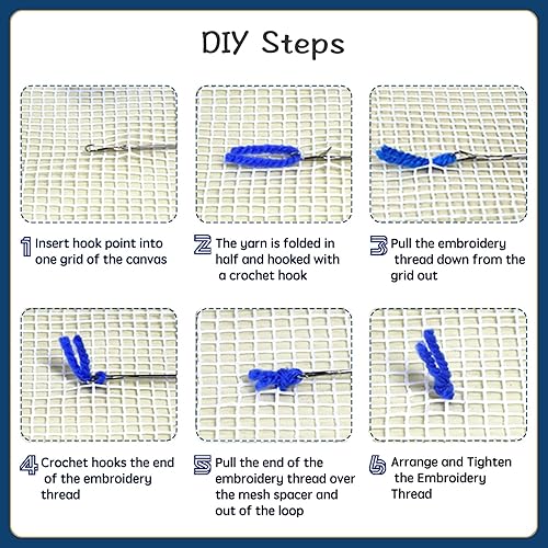 Miniatura 3 de YP Kits de ganchos de pestillo para niños y adultos, para manualidades, manualidades, decoración del hogar, festivales, regalos, 20.5 x 14.5