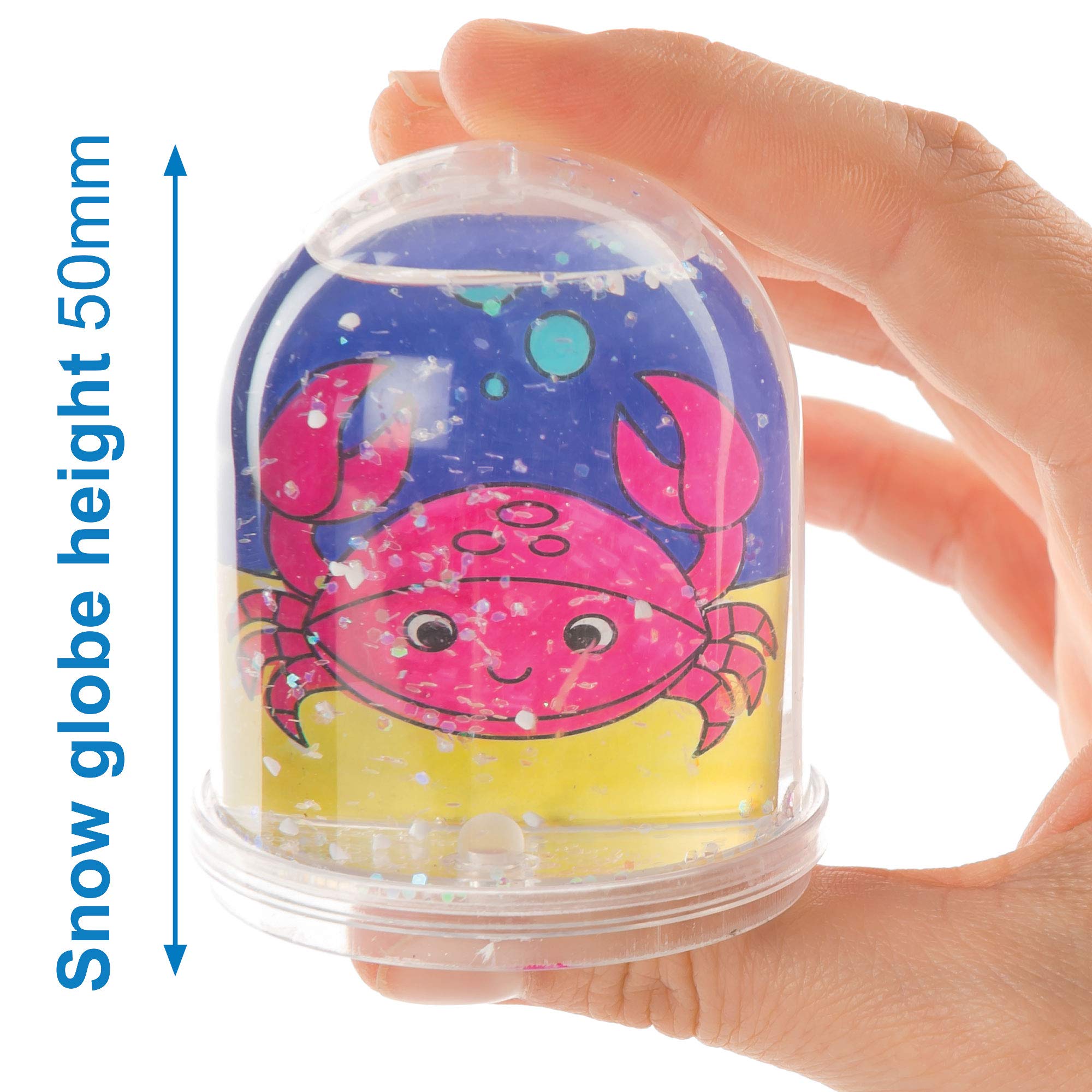 Baker Ross ET437 Sealife Colour-In Snow Globes (Box of 4) - Image 4