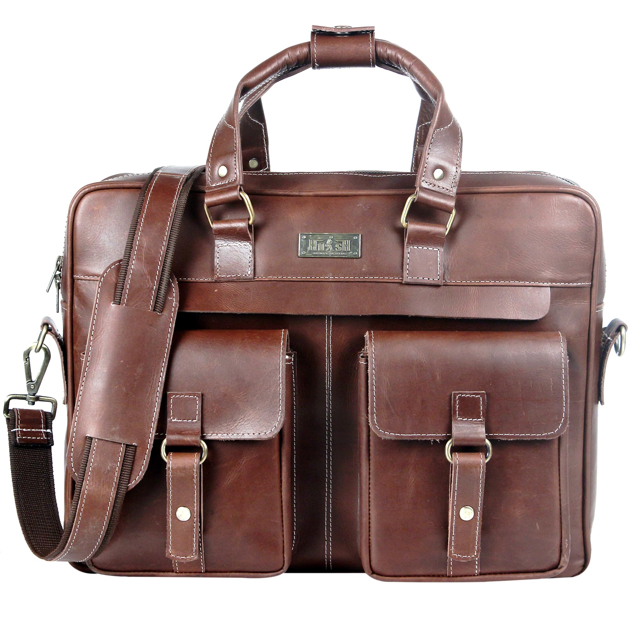 Genuine Leather briefcases for men 17 inches computer bag for mens | Laptop bag, Work bag, Business and Office Bag