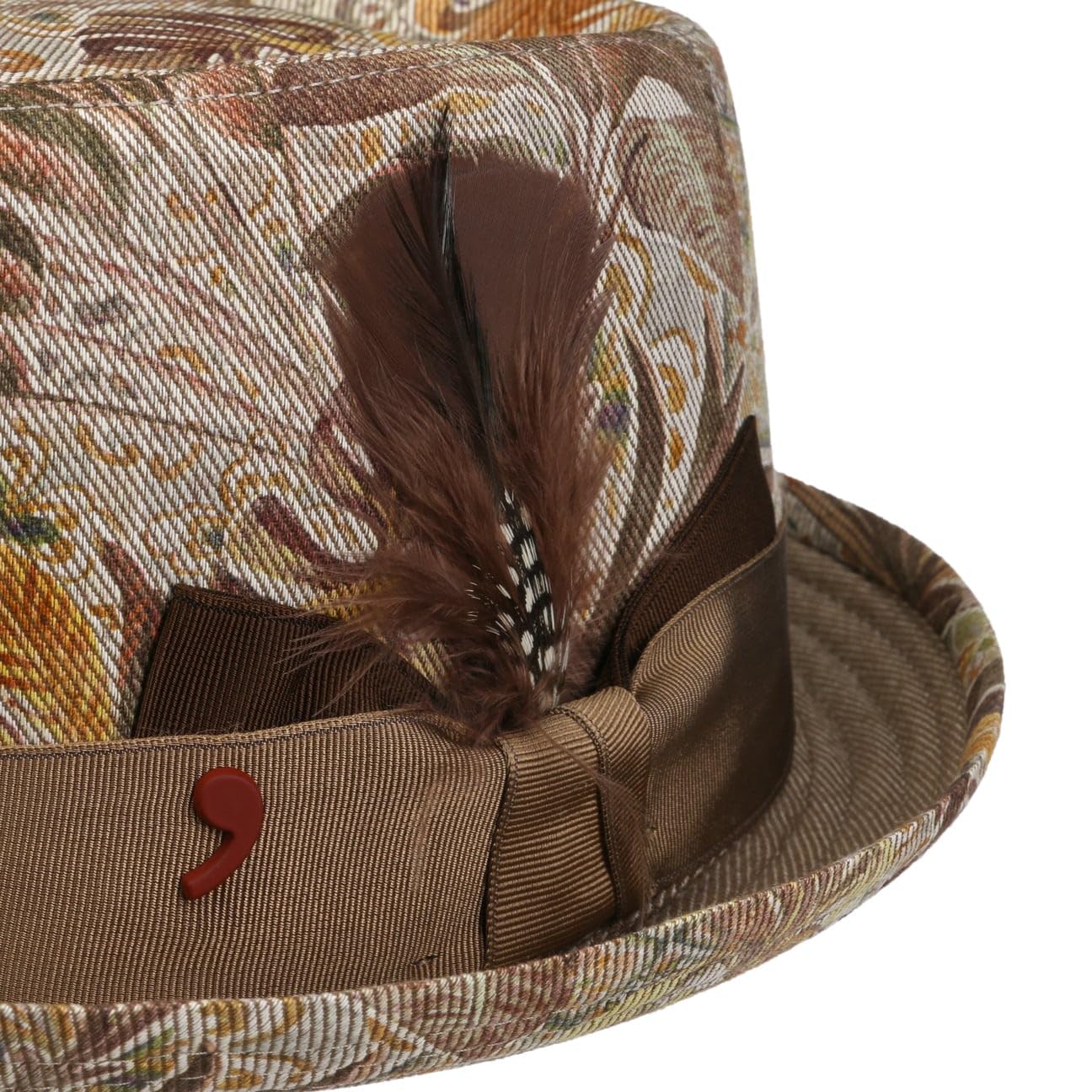 Cappello Identity Pork Pied’Este Uomo - Made in Italy Estivo di Tessuto da Sole con Fodera, Nastro Grosgrain Primavera/Estate Estate