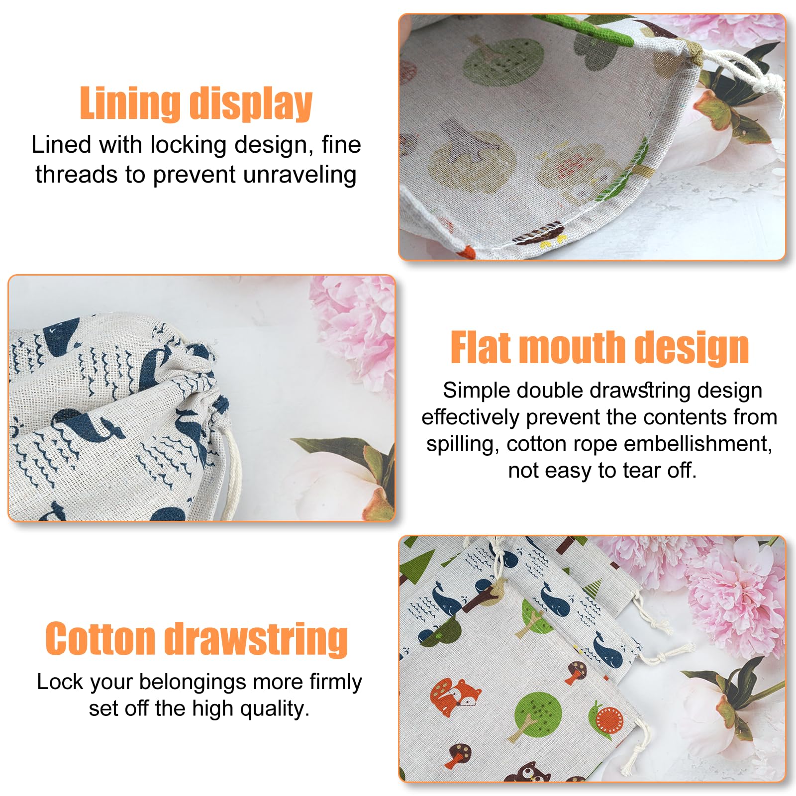 Lot De 30 Sacs En Coton De 8 X 12 Cm - Sacs En Toile De Jute Avec Cordon De Serrage - Sacs Cadeaux Pour Cosmétiques, Bijoux, Cadeaux De Mariage Et De Fête