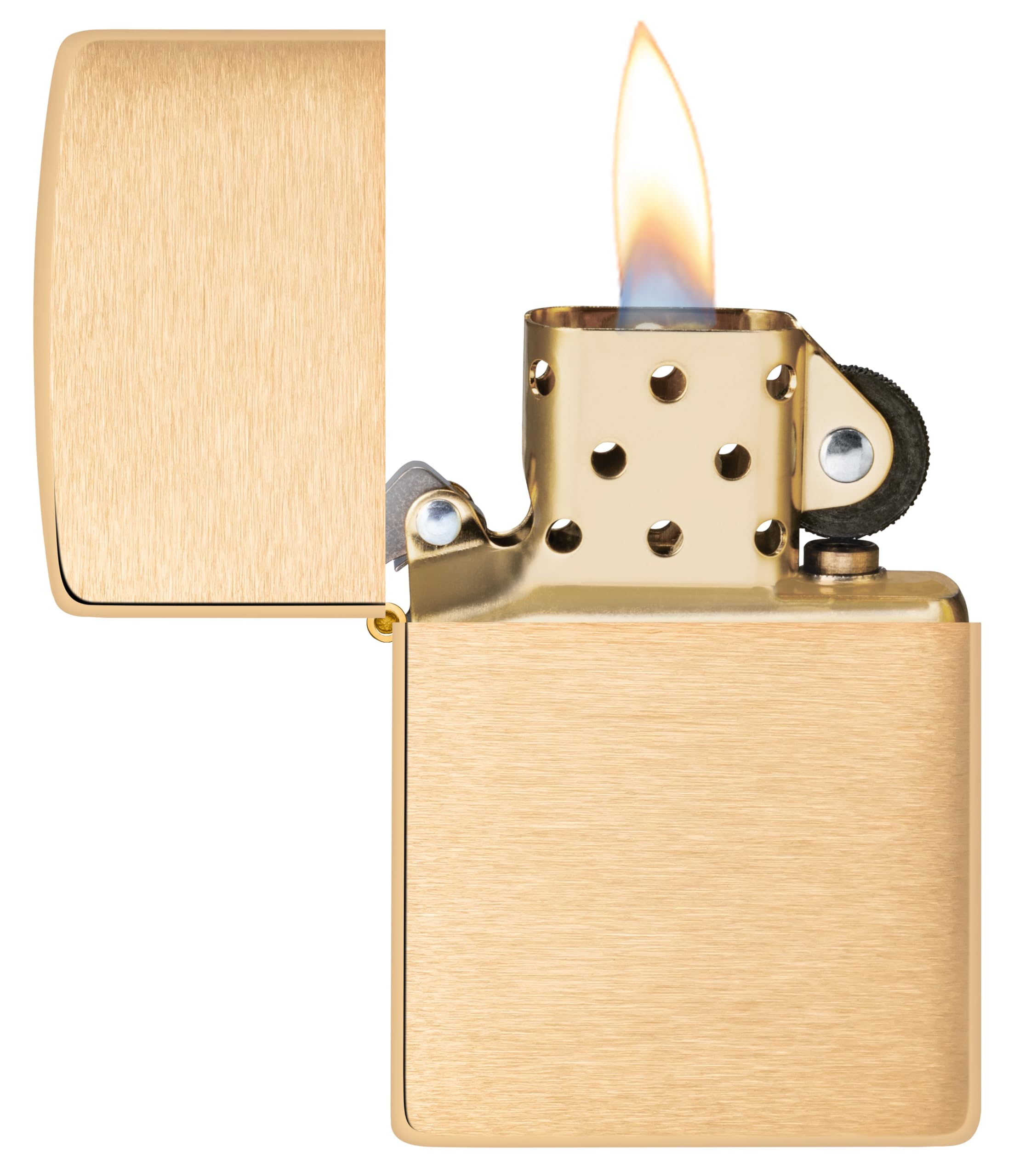 Zippo Accendino, Ottone Spazzolato, Taglia Unica