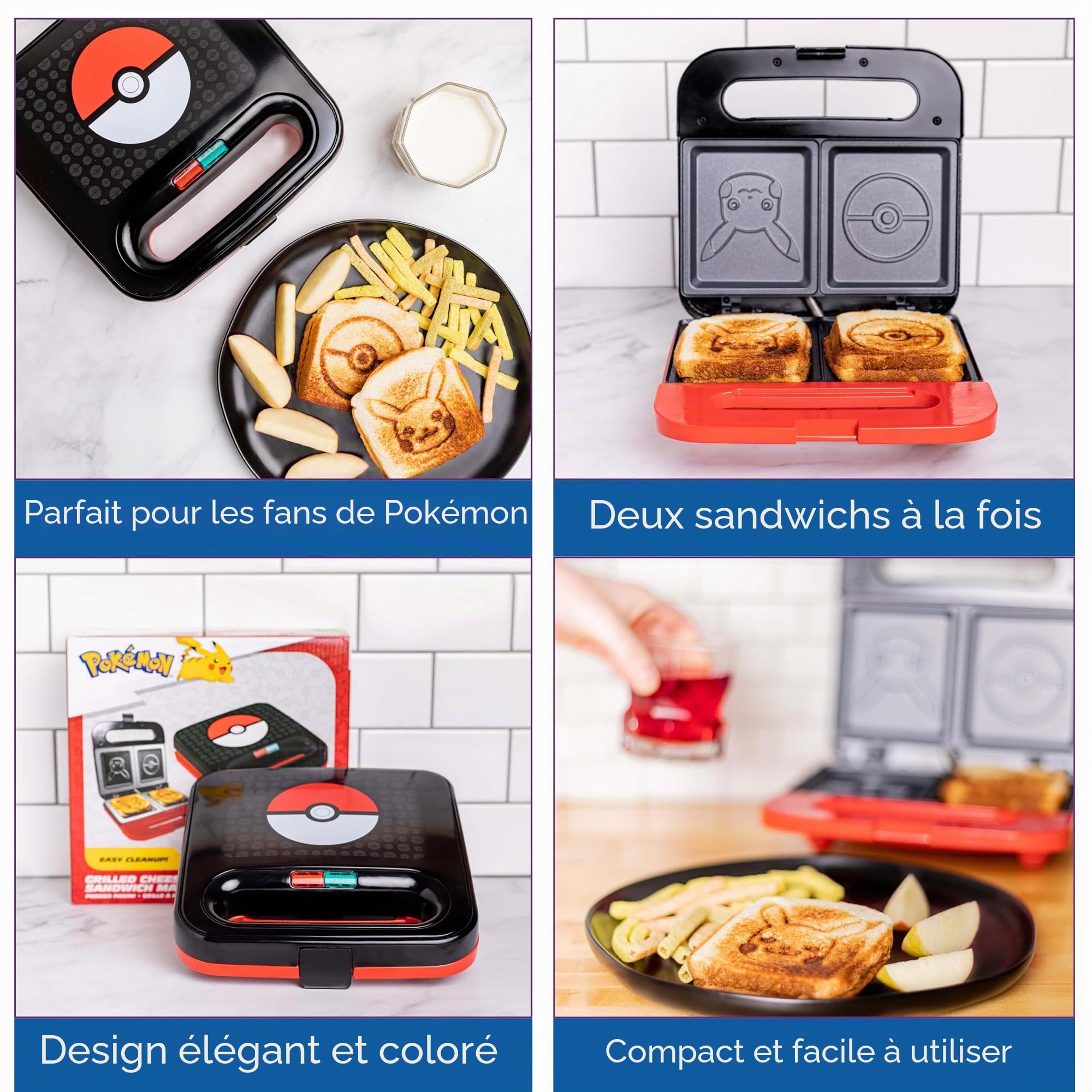 Uncanny Brands Appareil à croque-monsieur Pokémon