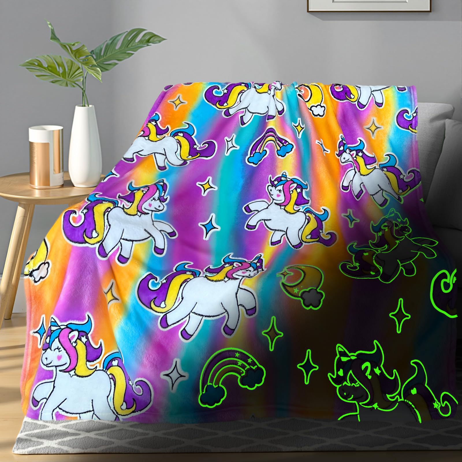 Dinosaur Glow Blanket for Kids - Light Up! -16 Dinosaur Glow Blanket for Kids - Light Up! -16