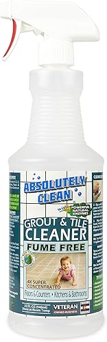 Absolutely Clean Limpiador rápido de lechada. Fuerza profesional, fórmula enzimática natural, acción rápida, libre de humos, fabricado en Estados