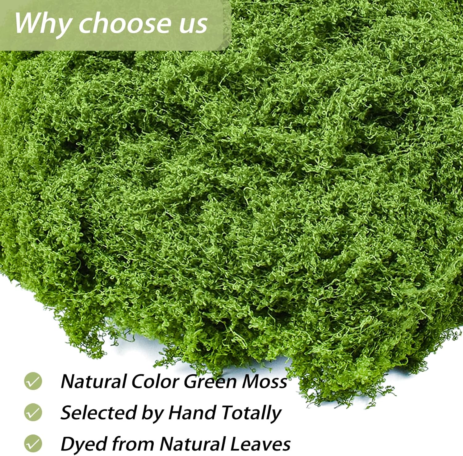 Fake Green Moss for Crafts 7 Oz Decorative Artificial Moss for Crafts Decorative Faux Moss Table Centerpieces Wedding Party Decor Fairy Garden Floral DIY