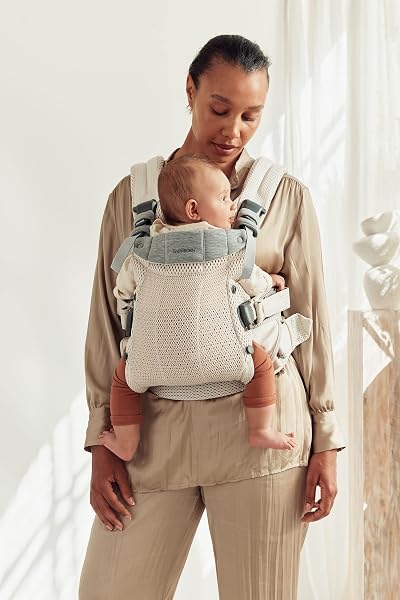 BabyBjörn Baby Carrier Harmony, 3D Mesh, Cream - 5