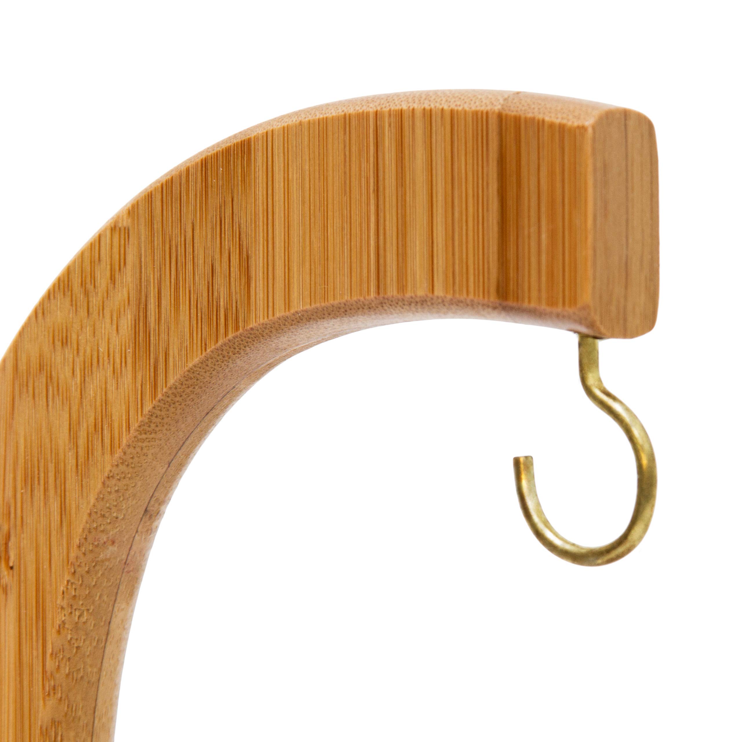 Relaxdays Portafrutta, Porta Banane Sheldon, HLP: 28,5 x 16 x 16 cm, Legno di bambù, UVA, Pomodori, Color Naturale