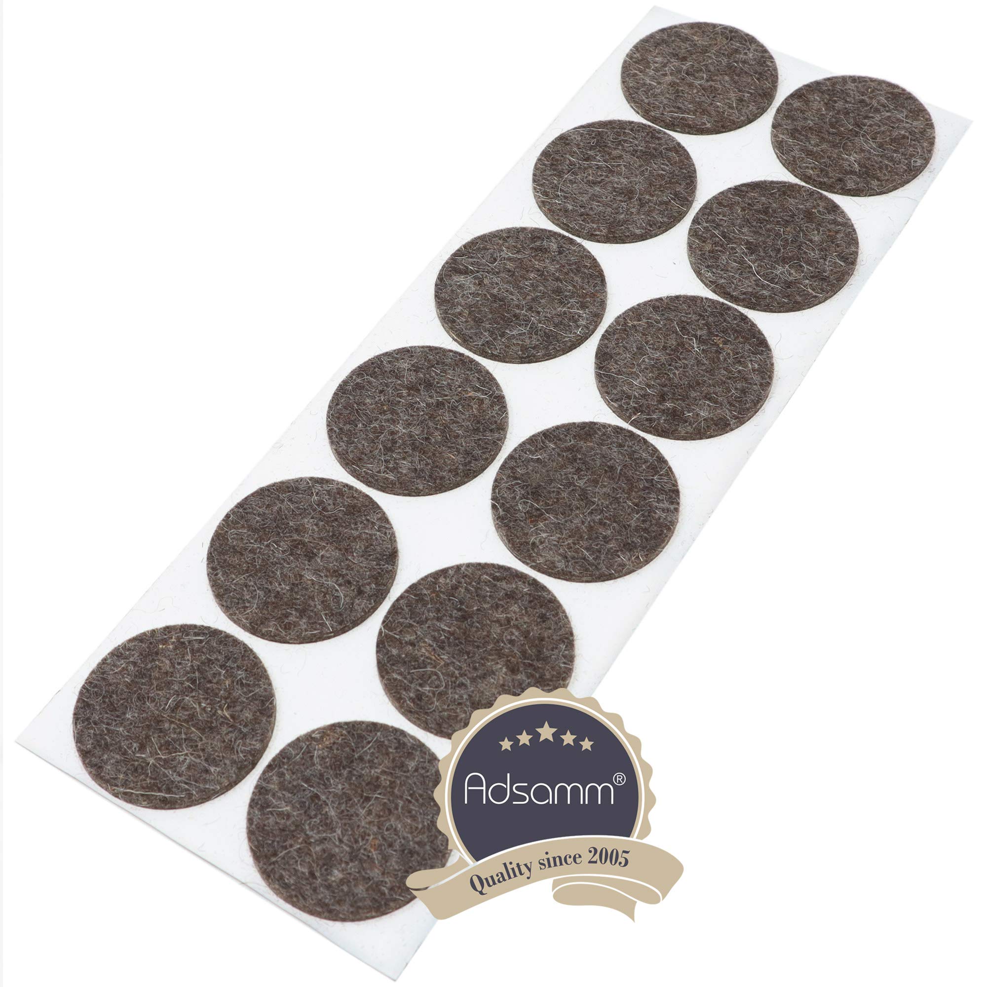 Acheter Adsamm® / 12 X Patins En Feutre/Bruns/ 40 Mm/Rond