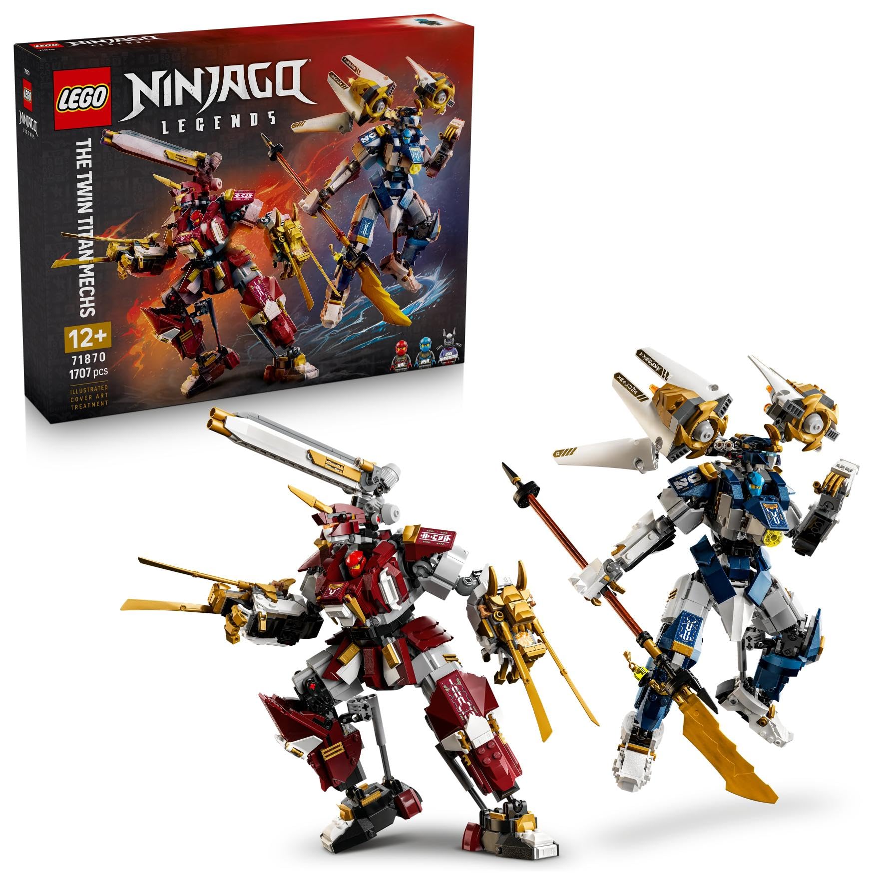LEGO® NINJAGO® The Twin Titan Mechs - Action Figures Building Toy for Display - 71870-image-16