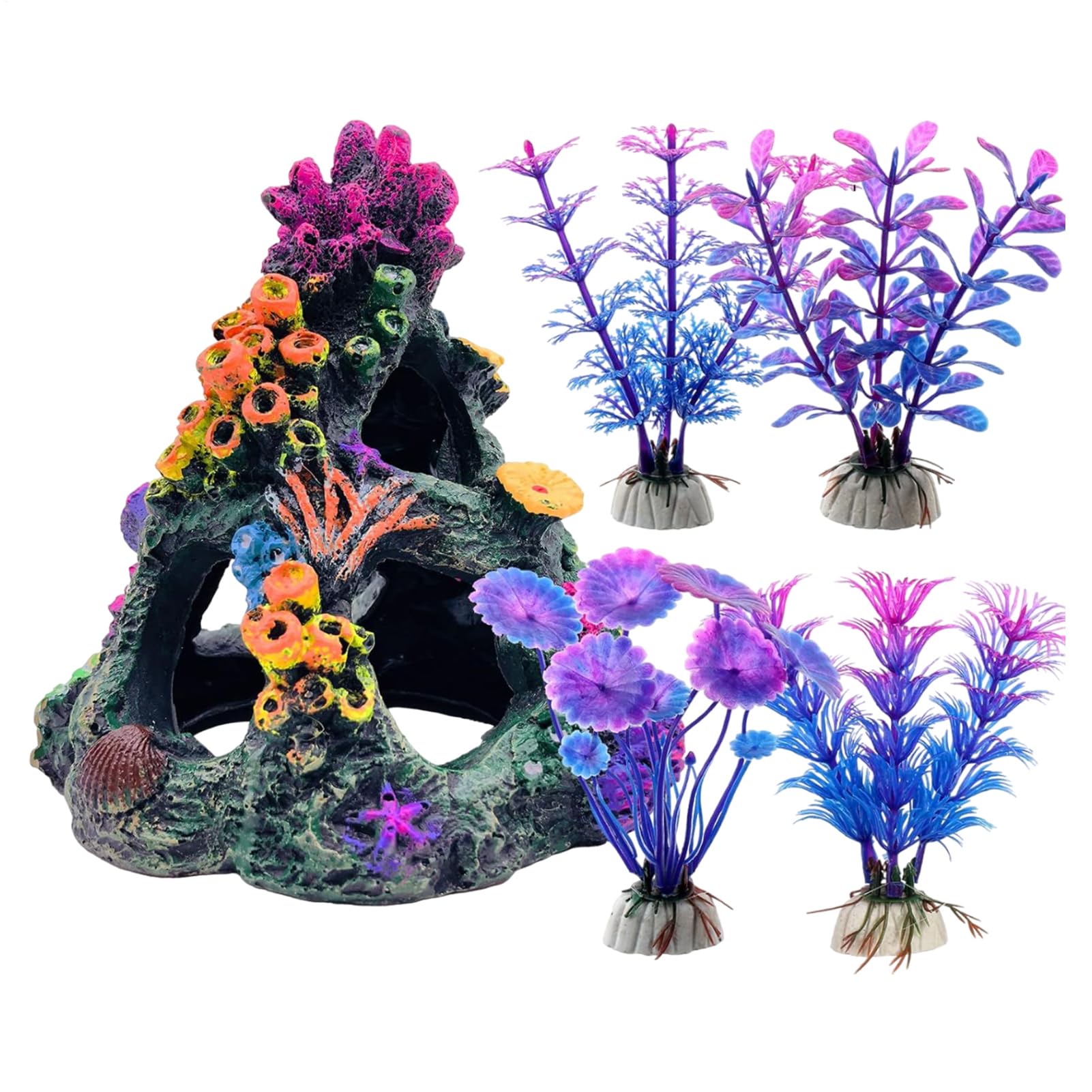Décoration d'aquarium récif corallien pour paysage de plage et bureau