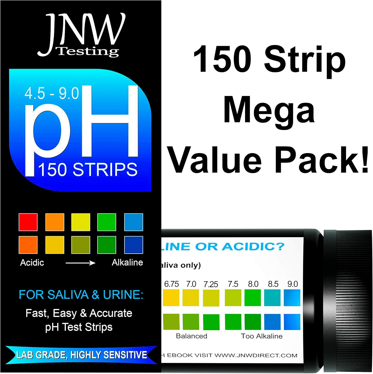 Buy pH Strips for Urine and Saliva Testing Alkaline pH Test Strips