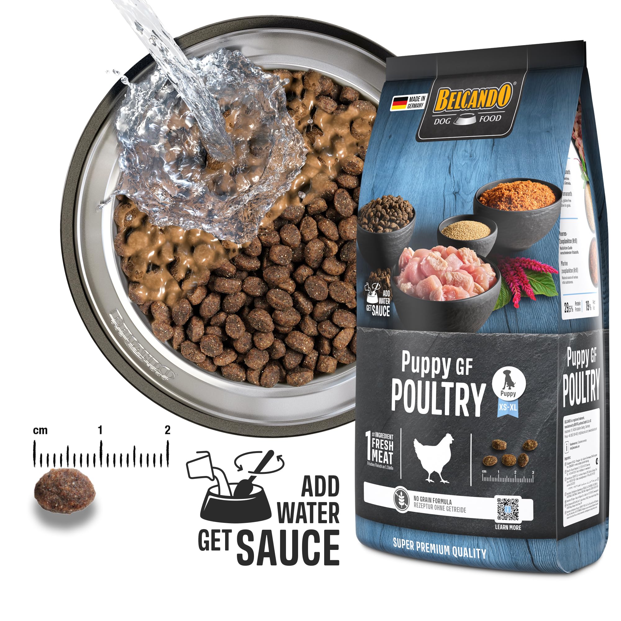 Belcando PUPPY GF POULTRY ドライフード BELCANDO Puppy GF Poultry [1 kg] Grain Free Puppy Food | Puppy