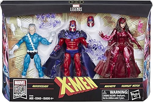 Miniatura 2 de Marvel Legends Serie exclusiva Family Matters, paquete de 3 figuras de acción de 6 pulgadas con Magneto, Quicksilver, y La vruja escarlata