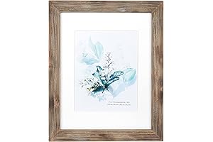 KAIWIN 100% Solid Wood Brown 11x14 Picture Frame