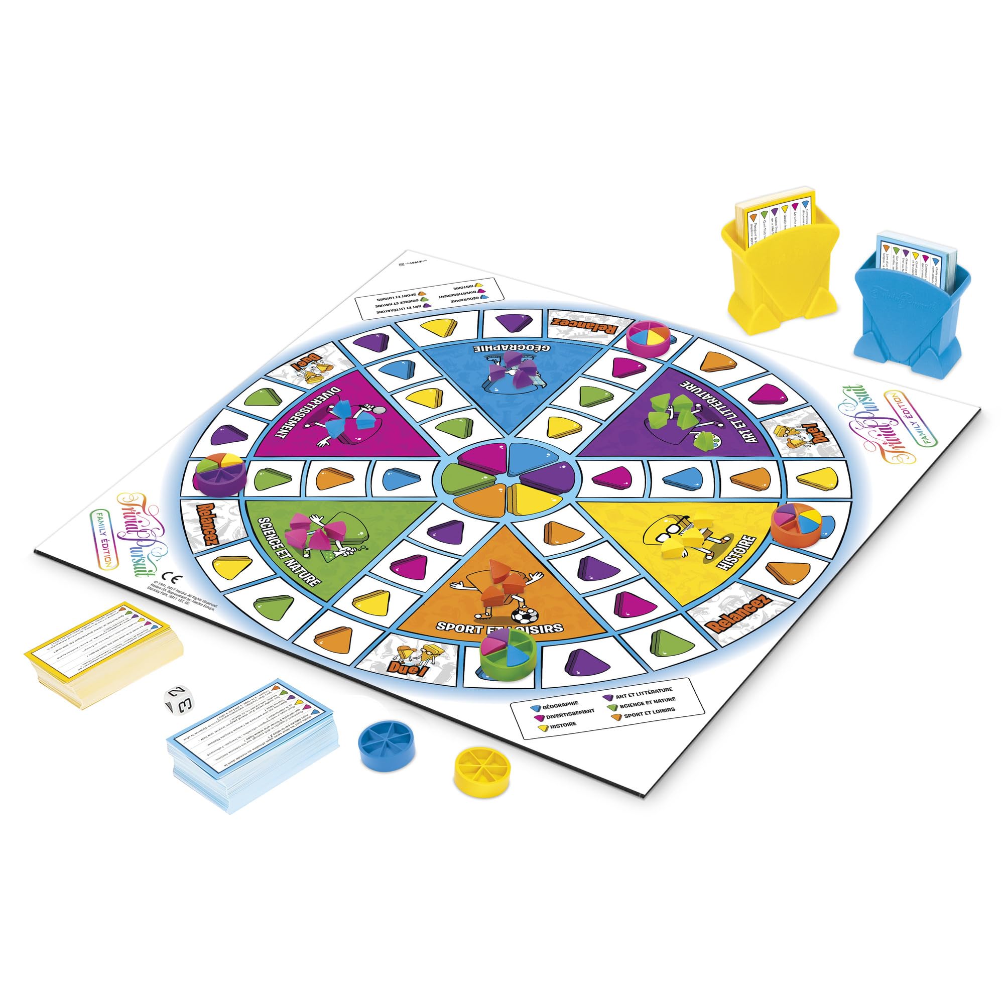 Jeu de Plateau Trivial Pursuit : édition familiale, Jeux-questionnaires pour Adultes et Enfants, Jeux de société familiaux pour Les Enfants, 2 Joueurs ou Plus, dès 8 Ans