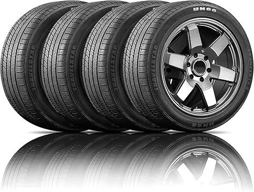 Travelstar UN66 24555R19 103V - Juego de 4 neumáticos CUVSUV de alto rendimiento para todas las estaciones 2455519, incluye garantía de peligro de