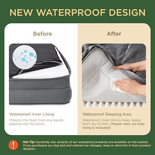 Miniatura 4 de Bedsure - Cama ortopédica XXL para perros, sofá cama lavable para perros gigantes, espuma de soporte con funda extraíble y lavable, forro
