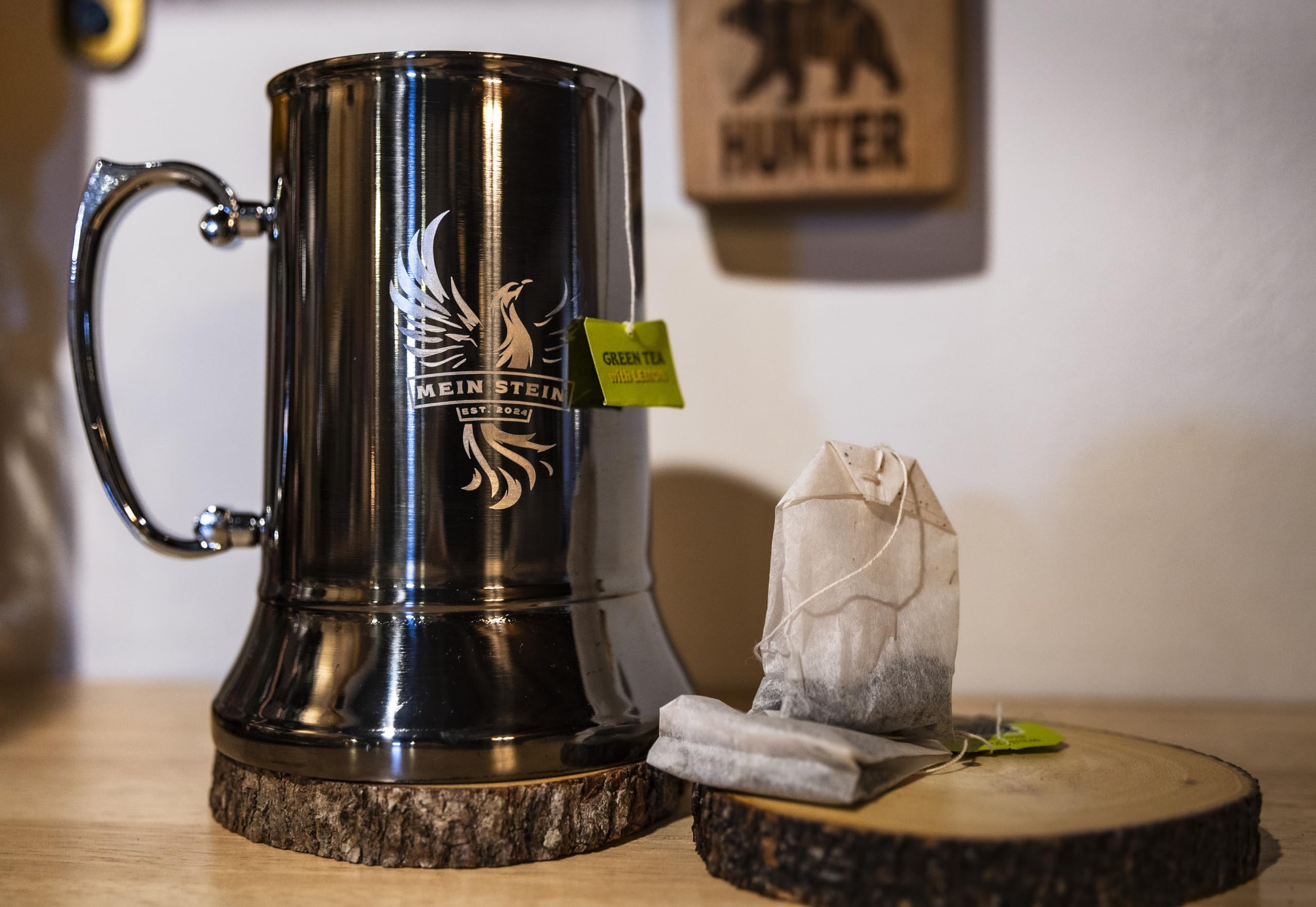 Amazon.com | Classic Stainless Steel 20 oz Double Wall Beer Stein