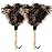 iHUFeather Ostrich Feather Duster 14 inch Feather Duster Fluffy Natural Genuine Ostrich Feathers with Wooden Handle and Eco-Friendly Reusable Handheld Ostrich Feather Duster for Cleaning Supplies