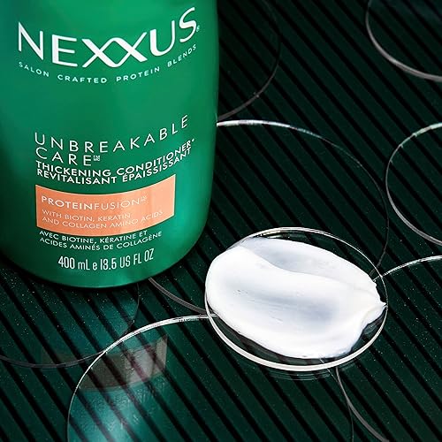 Miniatura 8 de Nexxus Unbreakable Care - Acondicionador espesante con queratina, colágeno, biotina para cabello fino y fino, 13.5 oz