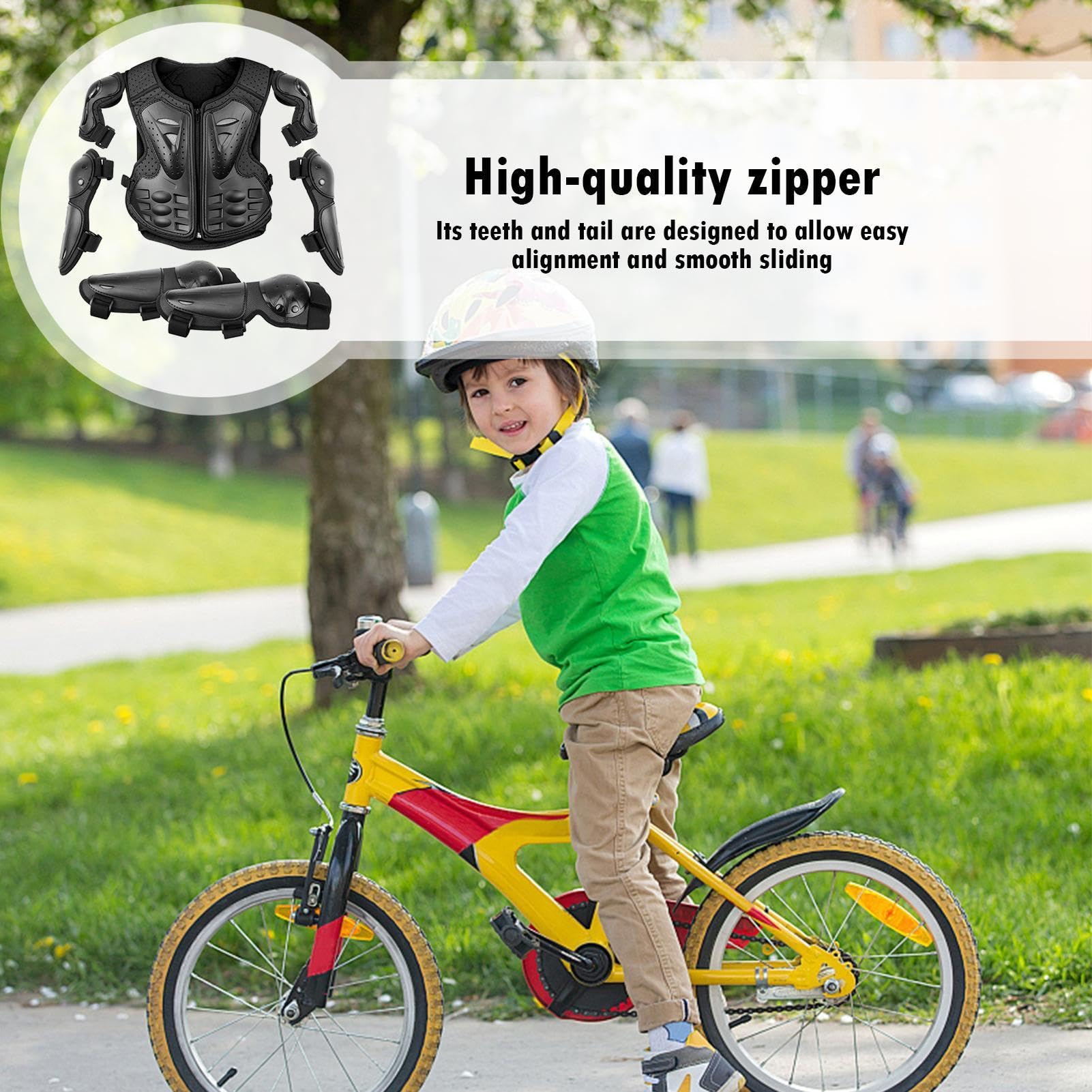Brustschutz für Kinder Motocross - Körperschutz für Kinder Motorrad, Schmutzfahrrad-Ausrüstung | Kinderarmanzug mit Knie-Ellenbogen Arm- und Schulterschutz Sicherheitsausrüstung für