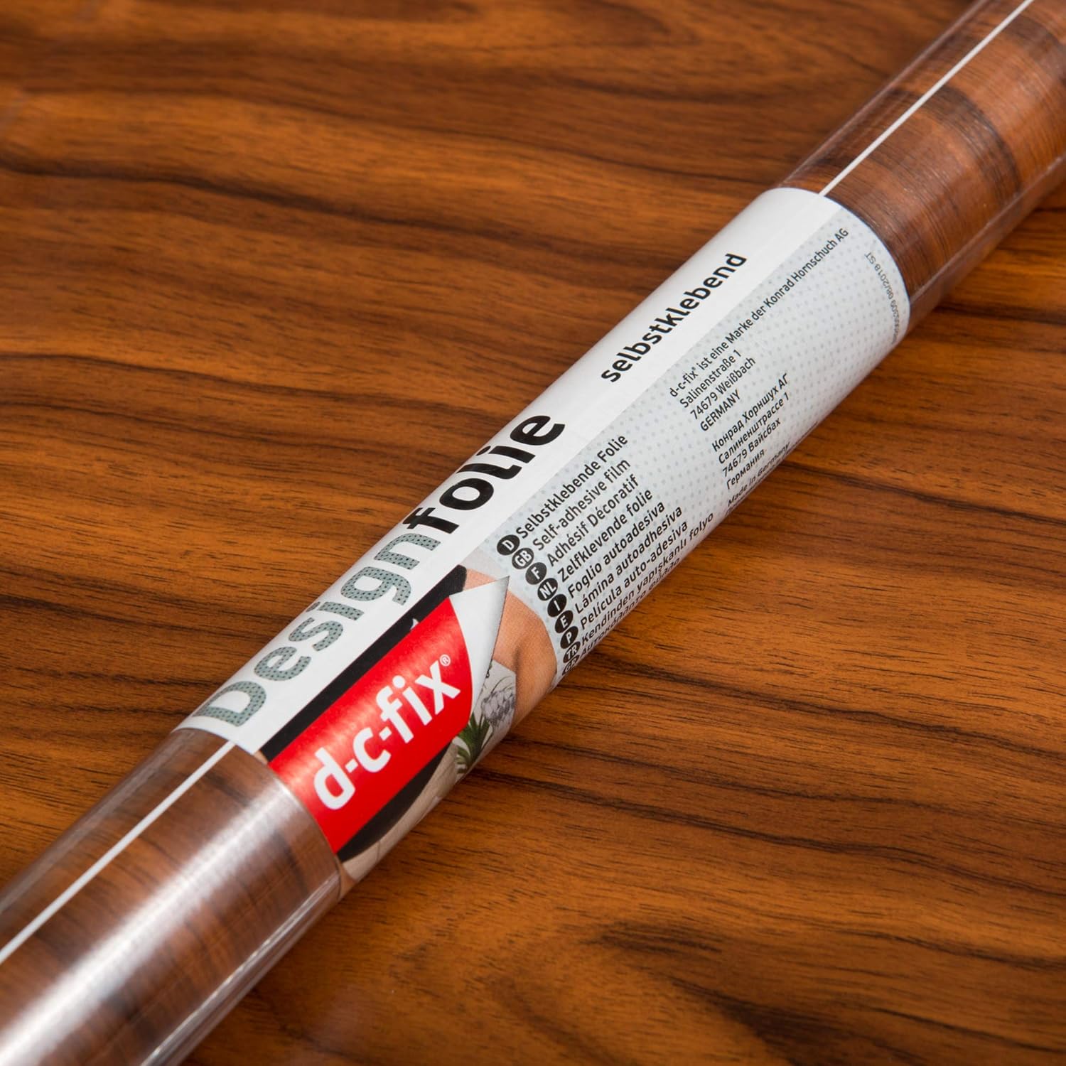 d-c-fix Nussbaum Mittel Adhesive Film, 17.7" x 78.7", Medium Walnut