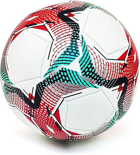 Miniatura 4 de Soccer Ball Sizes 3 4 5 for Boys Girls Adults Training Indoor Outdoor Lawn Sports in Red Blue Green Black White