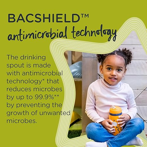 Miniatura 3 de Tommee Tippee Superstar - Vaso aislado para niños pequeños INTELLIVALVE 100 a prueba de fugas y a prueba de batidos tecnología antimicrobiana 9