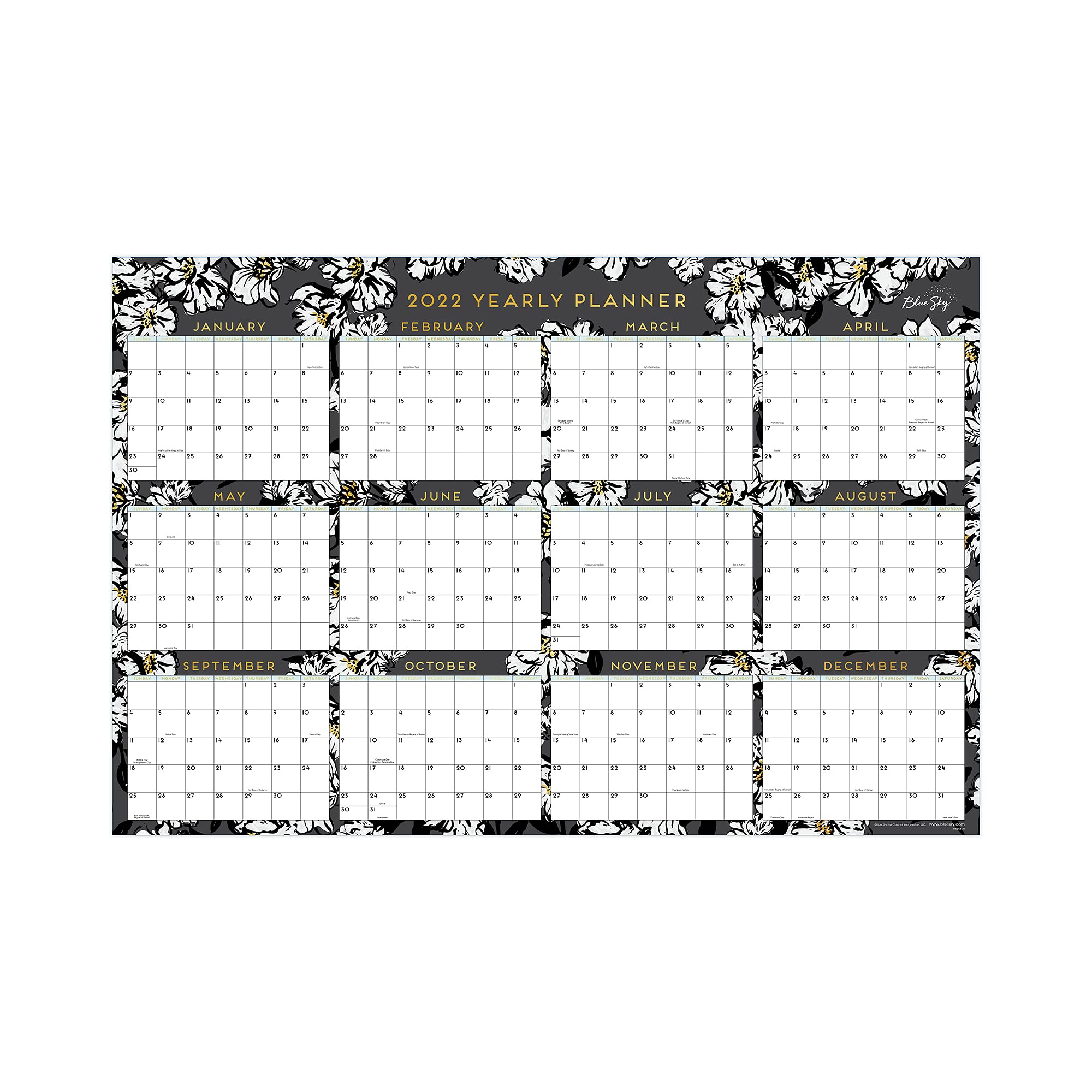 buy-blue-sky-2022-laminated-erasable-wall-calendar-january-2022