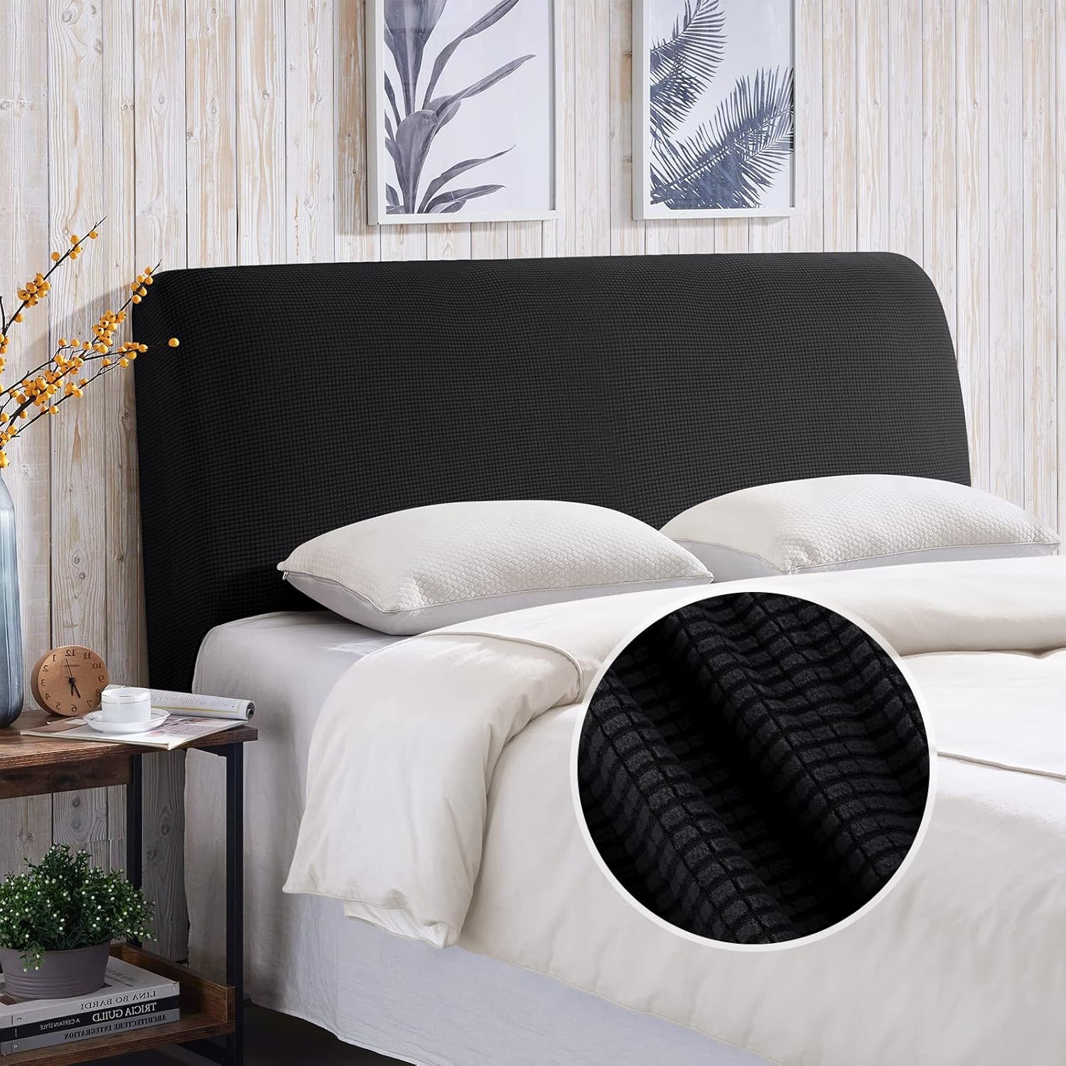 TAOCOCO Bed Headboard Cover, Headboard Covers for Double Bed/Small Double，Dustproof All ...