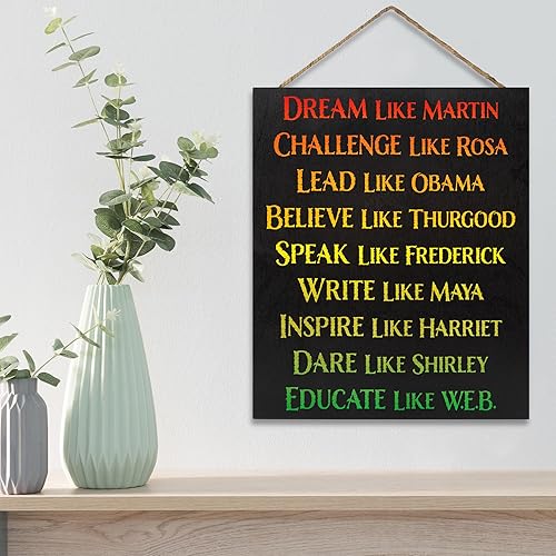 Miniatura 6 de JennyGems Regalos del mes de la historia negra, decoraciones del mes de la historia negra, arte de pared afroamericano, decoración de letrero de