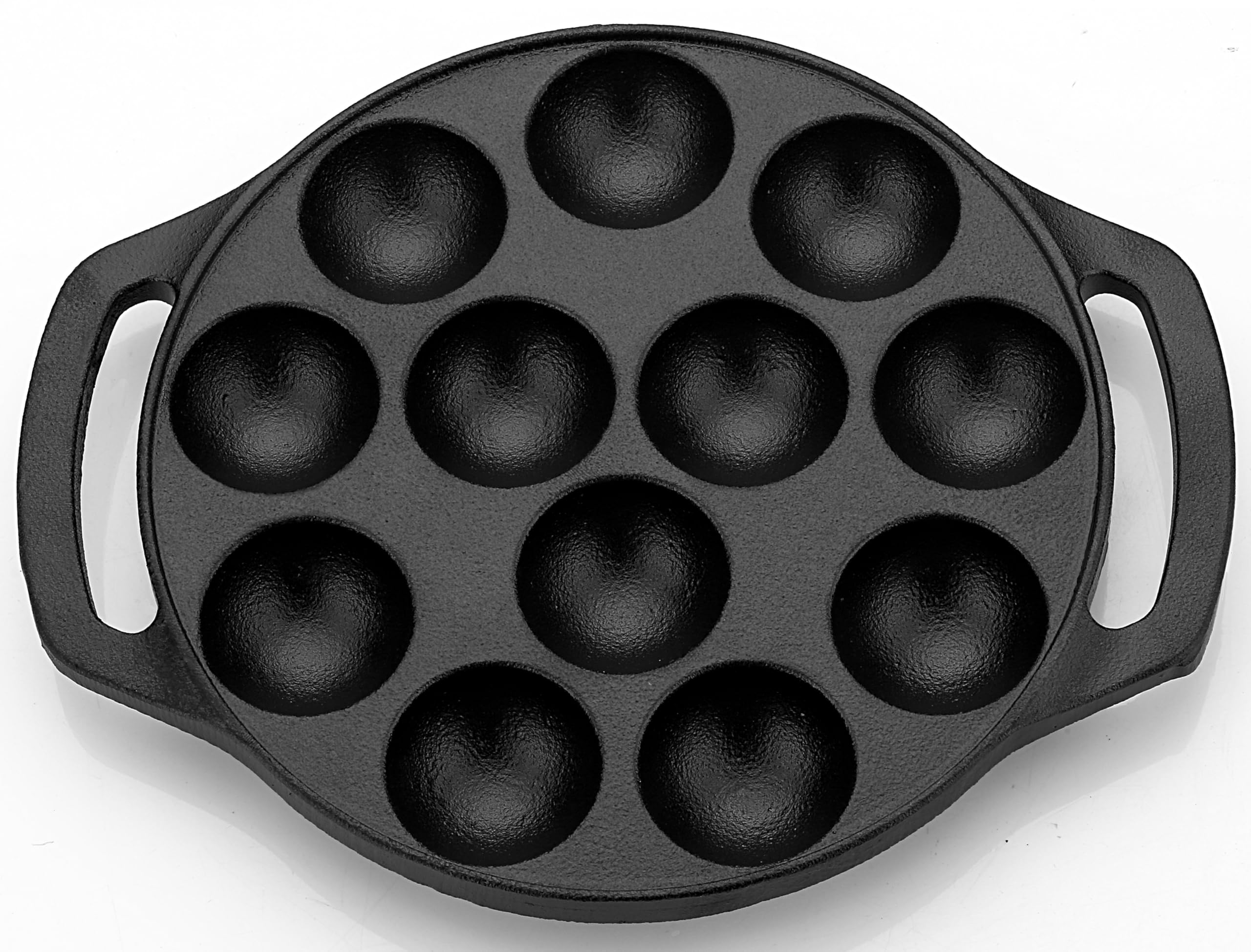 ROSTON Cast Iron Paniyaram Appam Pan Appe Ponganalu Pan Chatti Appam Maker, Cast Iron 12 Cavity Induction Base, Black (B08T7492FL) Amazon Price History, Amazon Price Tracker