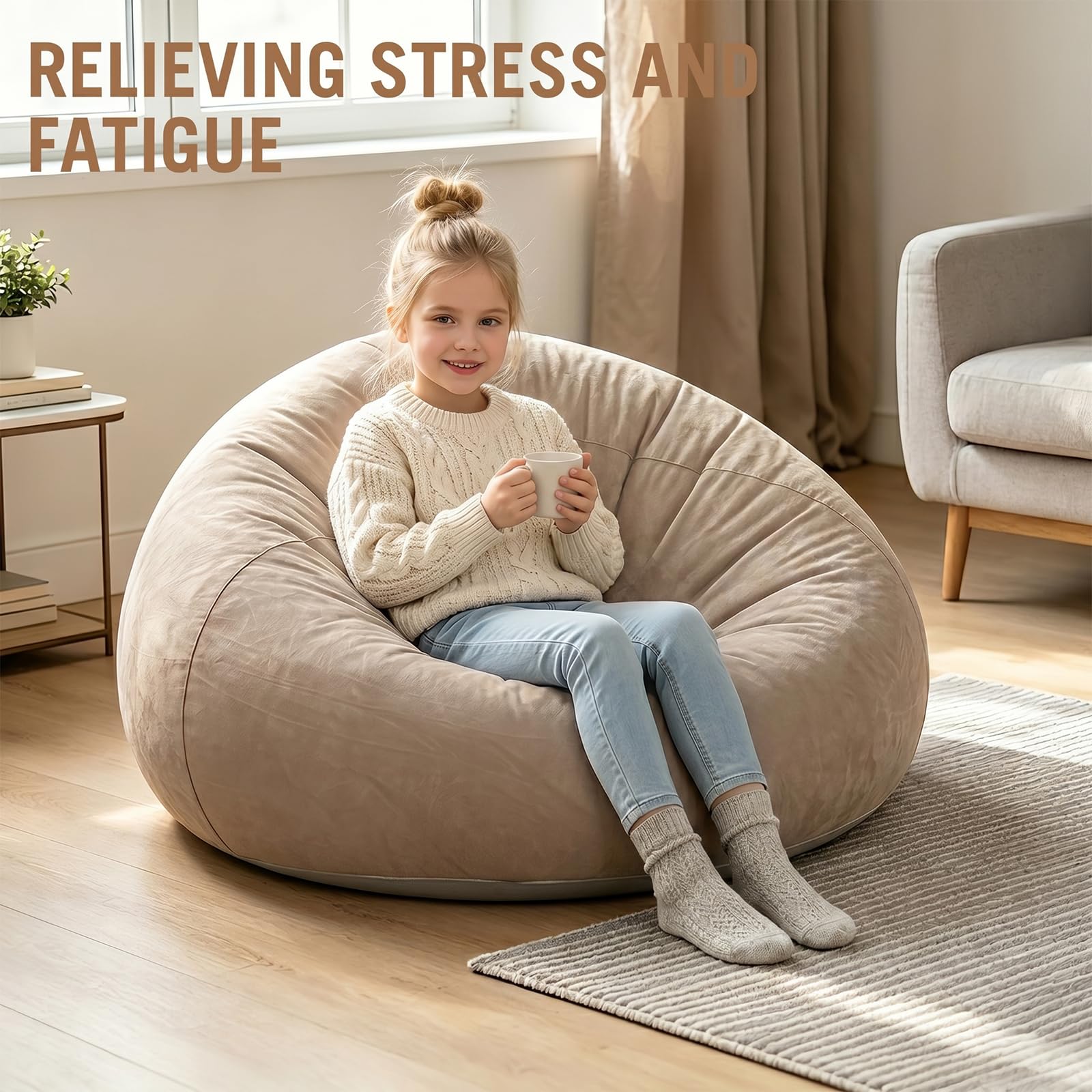 Tragbares & Wasserdichtes Luftsofa für Outdoor, Aufblasbarer Sessel Sitzsack, Camping, Strand, Pool und Reisen | Aufpumpen, Tragbar, Bequem (Grau)