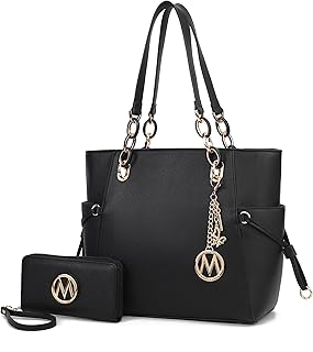 MKF Collection Women's Tote Bag With Wristlet Wallet Bag, Vegan Leather Handbag Purse Set by Mia K