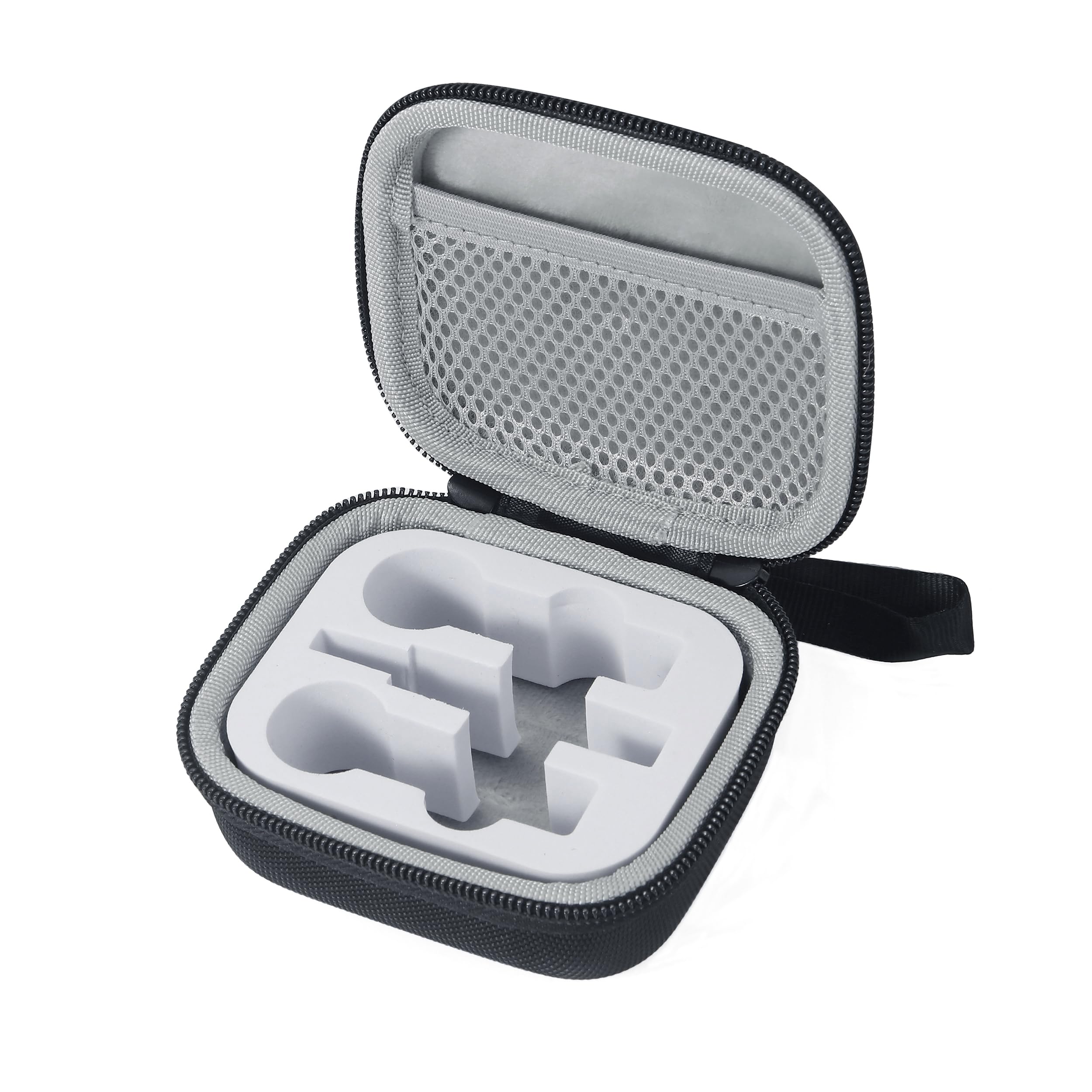 SoleKing Portabe Wireless Microphone Case Lav Mic Bag Audio Gear Travel Case for PQRQP 3 in 1 Wireless Lavalier Microphones Lapel Mics Plug-Play Clip