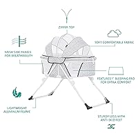 Vista 4 de Dream On Me Karley Plus- Moisés portátil para bebé en gris pálido