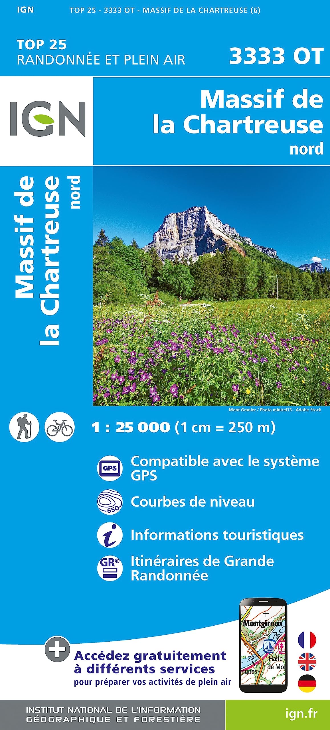 Massif de la Chartreuse Nord (3333OT) (TOP 25)