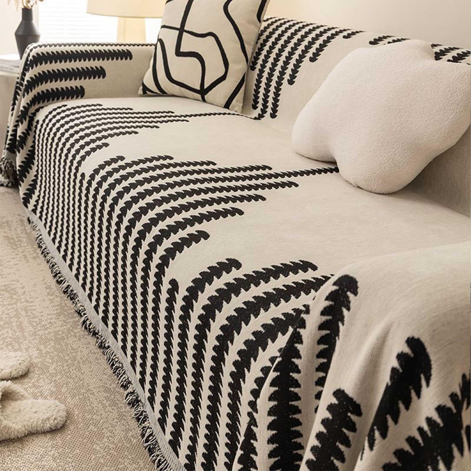 Gmpeccable Colcha Sofa Cubre Sofas Cubre Sofa Plaid Sofa,Colcha Sofa,Funda de sofá de Chenilla Reversible Funda de sofá Lavable Manta Sofa Multifunción