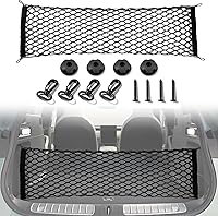 Amiss Stretchable Cargo Net 35.4x15.8 Inch - Adjustable Elastic Trunk Storage with Hooks for SUVs, Cars, Trucks