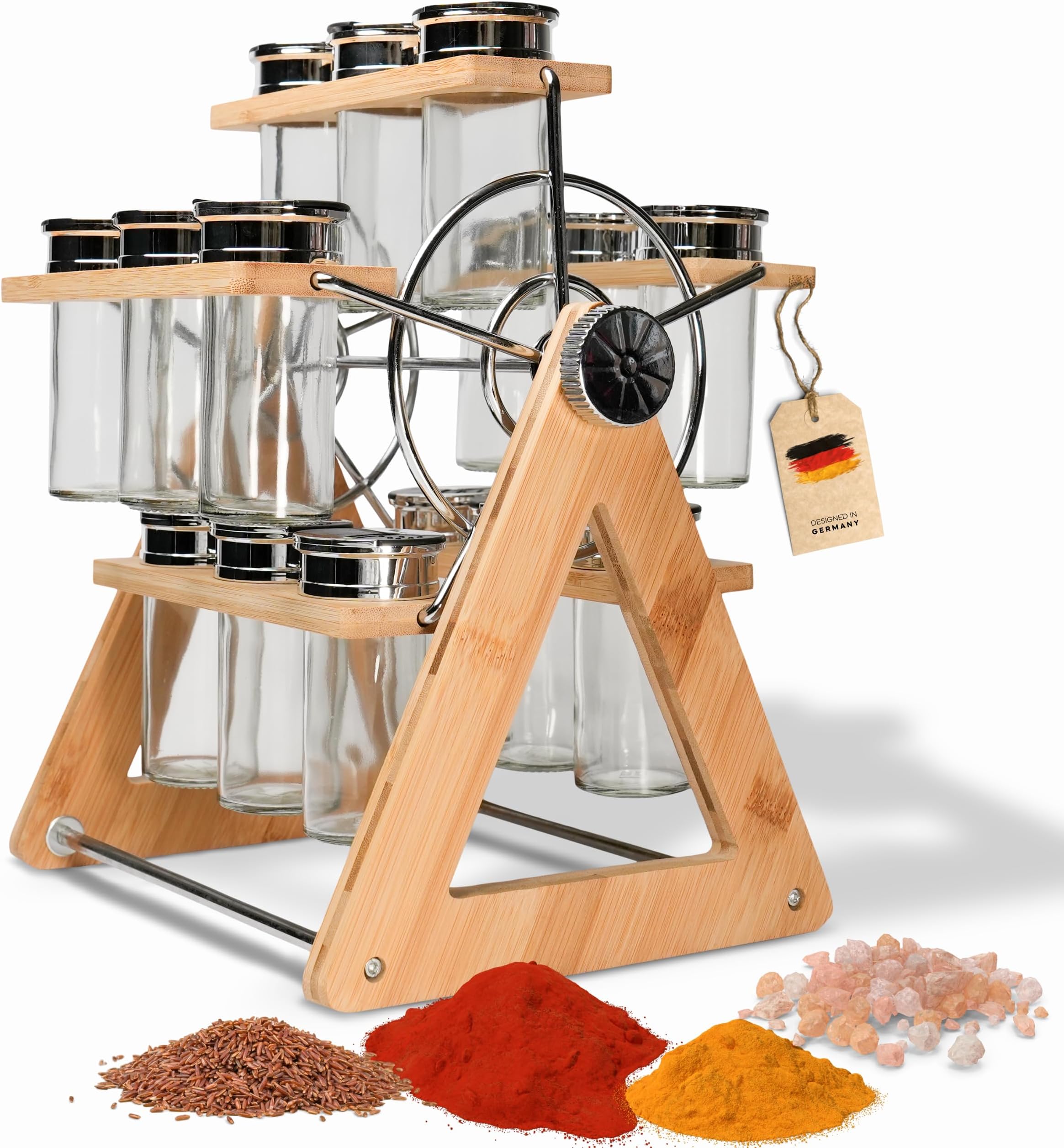 Kaffeebar-Organizer Aus Holz – 5-Fach-Aufbewahrung Für Tassen, Kapseln, Sirup & Mehr, Schwarz