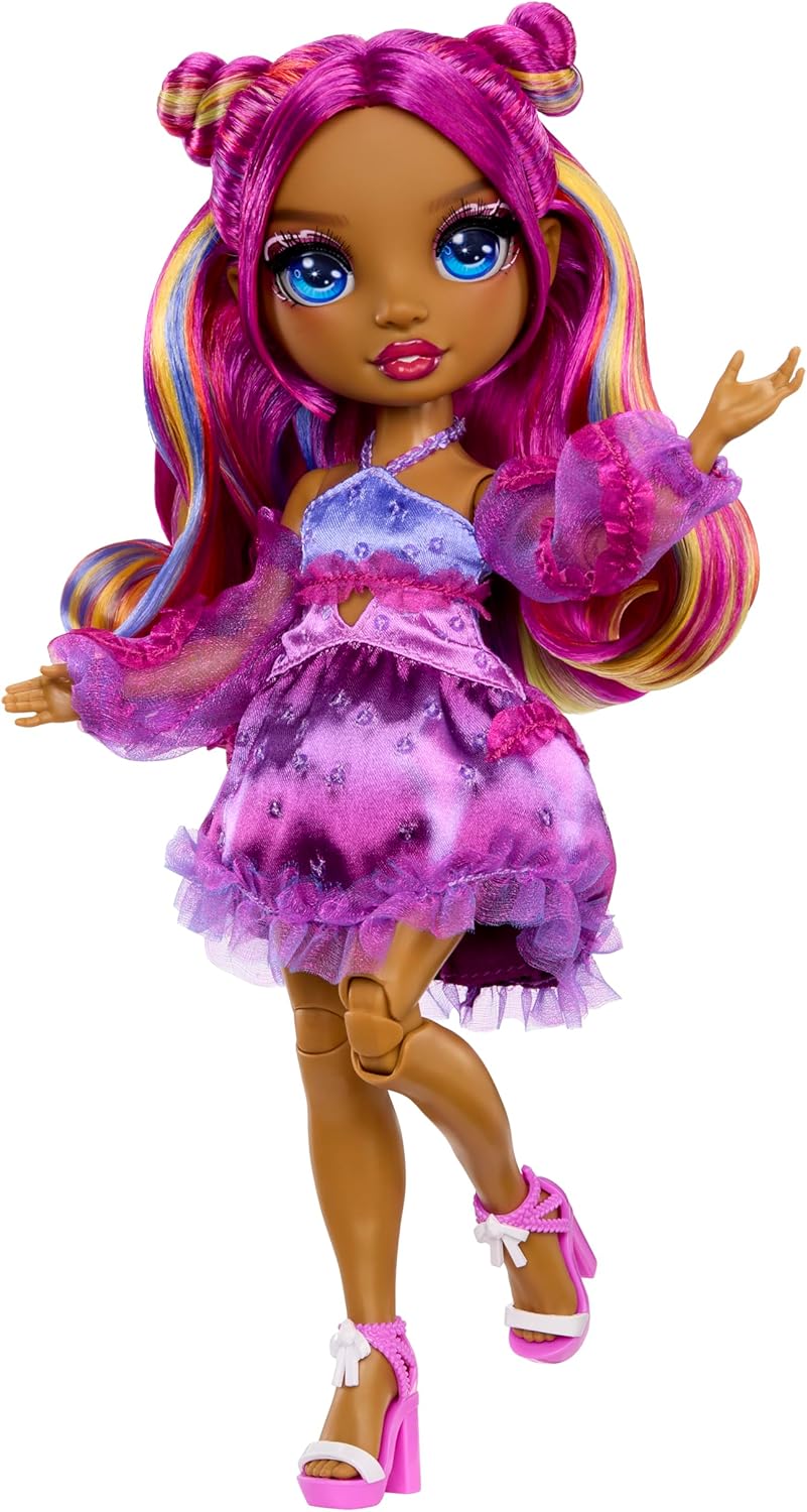 Rainbow High Be Dazzling Fashion Dolls- Noemie Violette (Purple) with Bedazzler Tool and Sparkle Gems