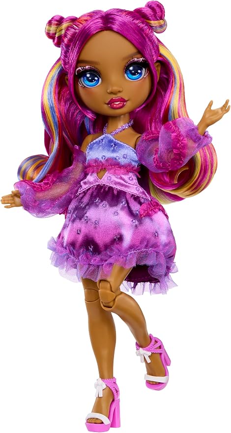 Muñeca Rainbow High Be Dazzling Noemie Violette Morada miniatura 8