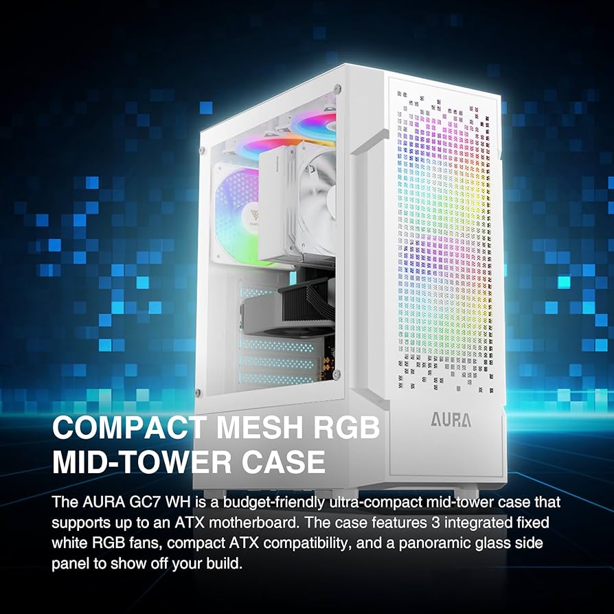 GAMDIAS Aura GC7 WH Computer case : Amazon.ca: Home