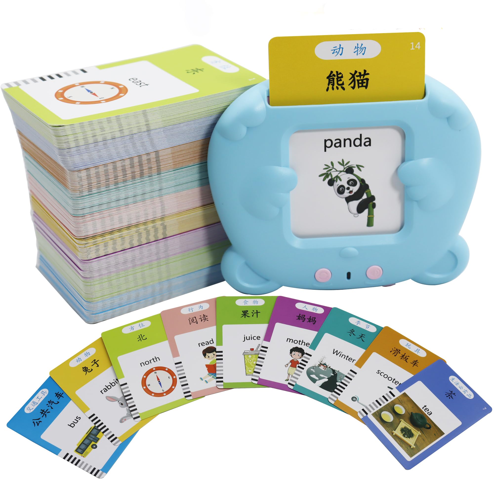 Photo 1 of Mayaphilos 510 Sight Words Chinese and English Talking Flash Cards, Early Education Card, Learn Mandarin for Kids, Learning Cards for Toddlers Birthday Gifts
