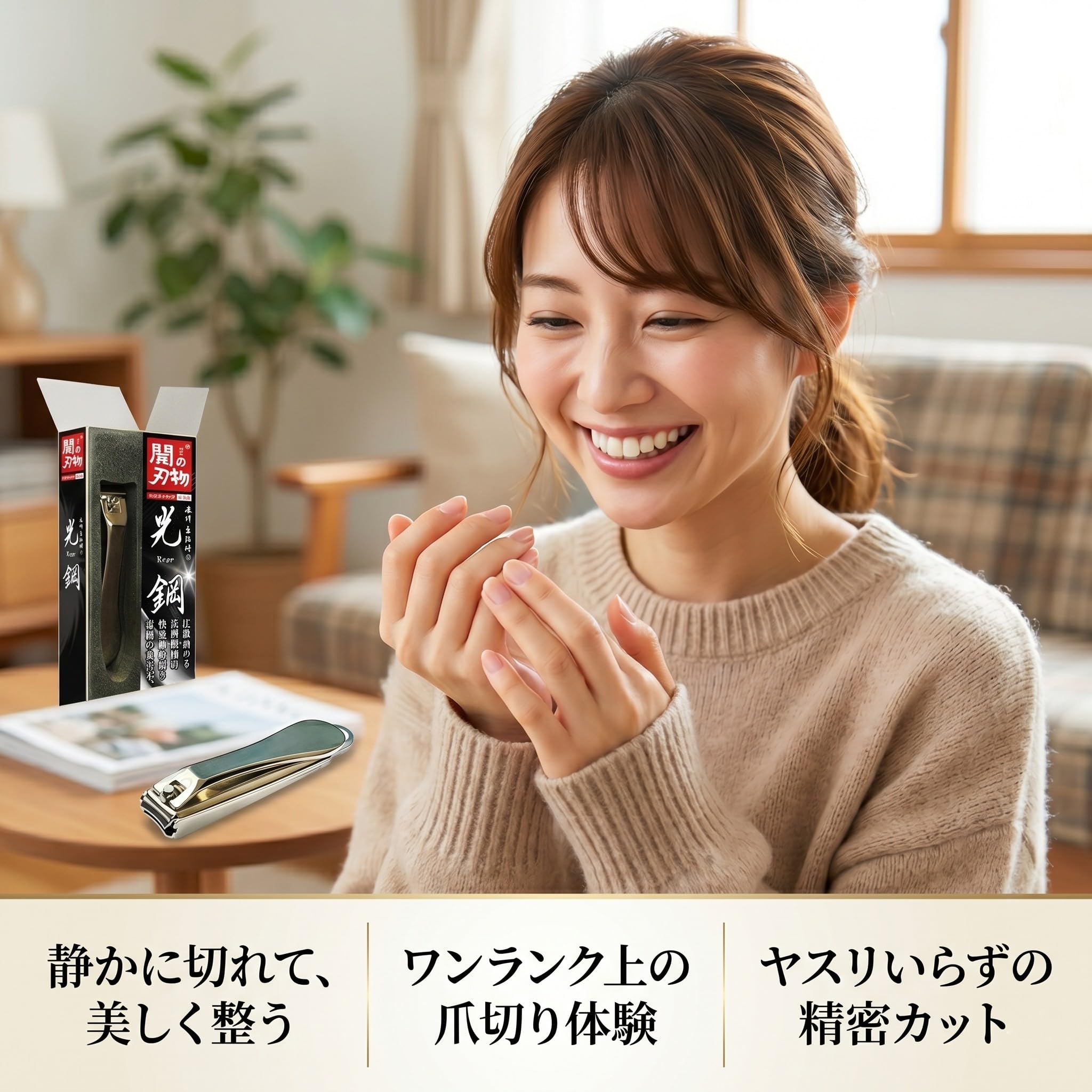 Amazon | VOIS 関の刃物 光鋼 爪切り 日本製 サクッと切れる 切り口