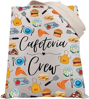 BDPWSS Cafeteria Worker Appreciation Gifts Cafeteria Crew Tote Bag Lunch Lady Gift Food