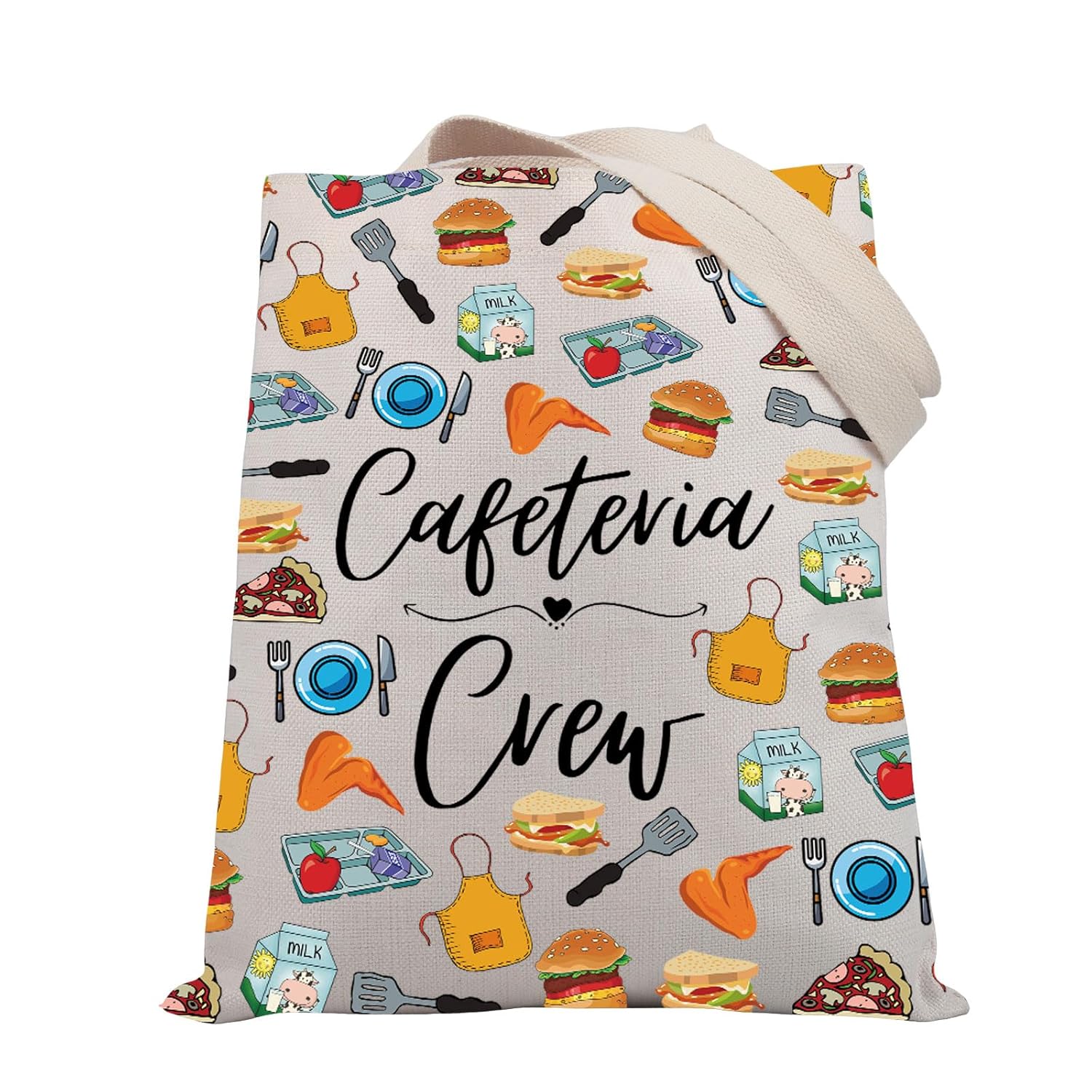 BDPWSS Cafeteria Worker Appreciation Gifts Cafeteria Crew Tote Bag Lunch Lady Gift Food