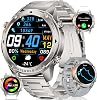 LIGE GPS Sport Smart Watch, Mens Smartwatch with Compass, 170 Sports Mode Fitness Watch, 1.43 inch AMOLED Steady Display Smart Watch, Android iOS Mens Smart Watch Built-in GPS